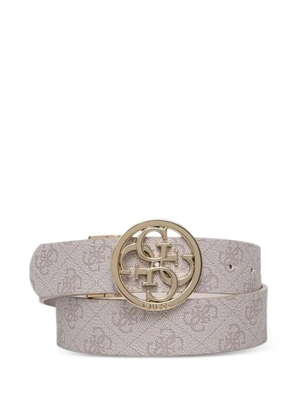 GUESS USA Nolana 4G logo buckle belt - Neutrals