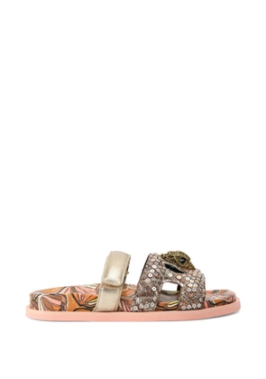 Kurt Geiger London eagle sequin cut-out sandals - Neutrals