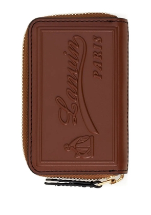 Lanvin zip wallet - Brown
