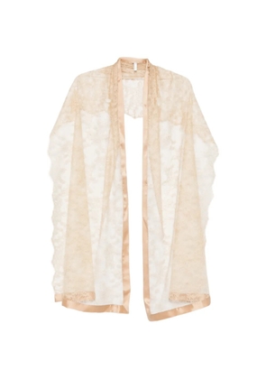 Carine Gilson lace silk stole - Brown