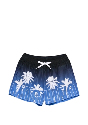 Moschino palm-tree print swim short - Blue