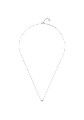 Mateo suspended-cross diamond necklace - Silver