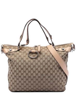 Gucci Pre-Owned 2016-2025 Large GG Canvas Icon Bit satchel - Neutrals