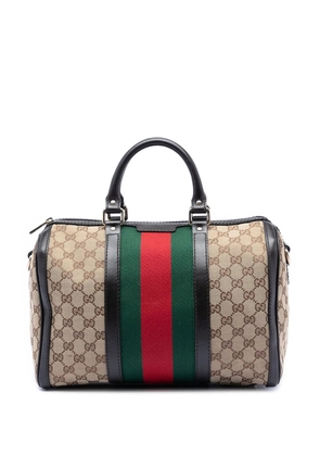 Gucci Pre-Owned 2016-2025 Medium GG Canvas Web Joy Boston Bag satchel - Neutrals