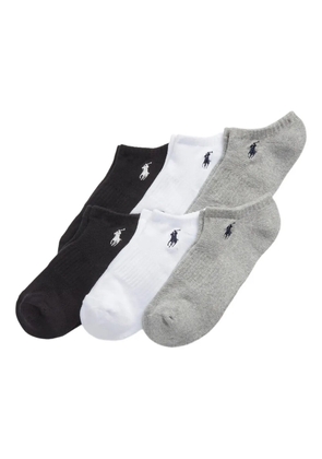 Polo Ralph Lauren logo low-cut socks (pack of six) - Black