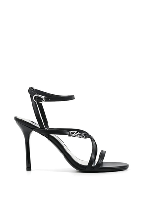 Karl Lagerfeld logo strap sandals - Black