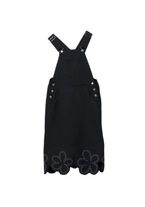 Comme Des Garçons Girl floral-embroidered midi dress - Blue