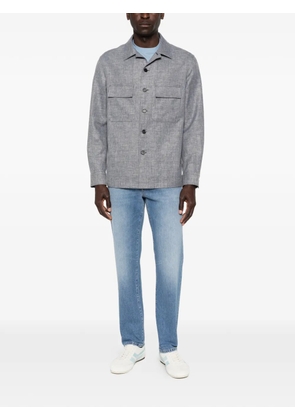 Zegna chest-pocket shirt - Blue