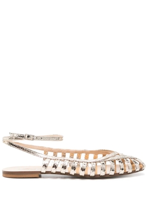 Anna F. leather sandals - Gold