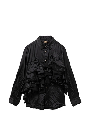 Comme Des Garçons ruffled midi shirt - Black