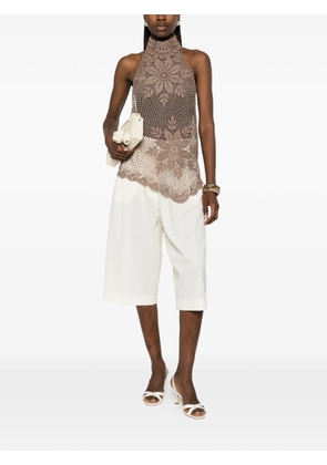 Magda Butrym crochet top - Brown