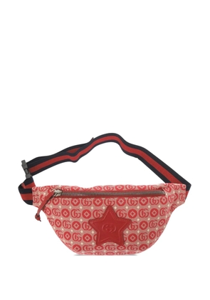 Gucci Pre-Owned 2000-2015 Kids GG Canvas Stars Web belt bag - Red