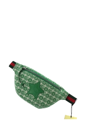 Gucci Pre-Owned 2016-2026 Kids GG Canvas Stars Web belt bag - Green