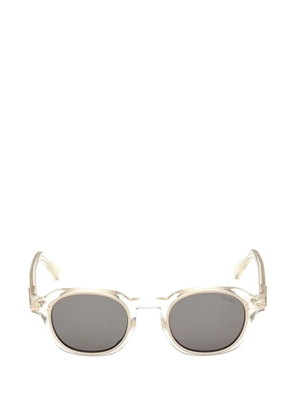 Zegna oval-frame sunglasses - Neutrals