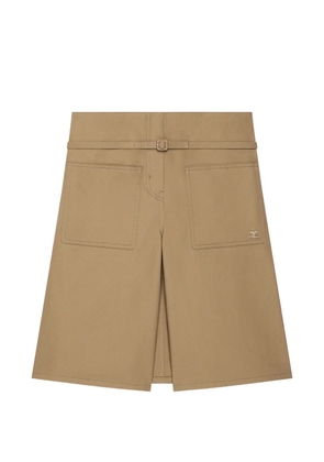 Courrèges back-panel belted shorts - Neutrals