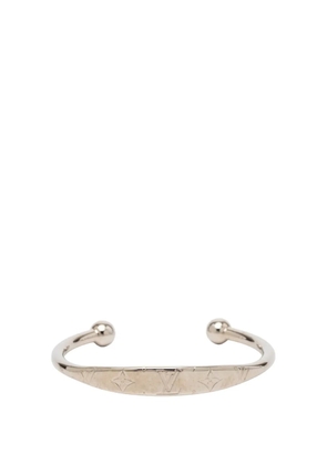 Louis Vuitton Pre-Owned 2019 Palladium Plated Monogram Jonc Cuff Bracelet costume bracelet - Silver