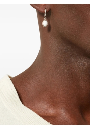 ISABEL MARANT Joanny oval-pendant hoop earring - Silver