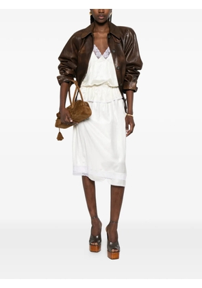 Magda Butrym lace midi skirt - Neutrals