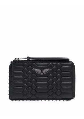 Zadig&Voltaire quilted leather wallet - Black