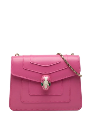 Bvlgari Pre-Owned 2010-2026 Small Leather Square Serpenti Forever Chain crossbody bag - Pink