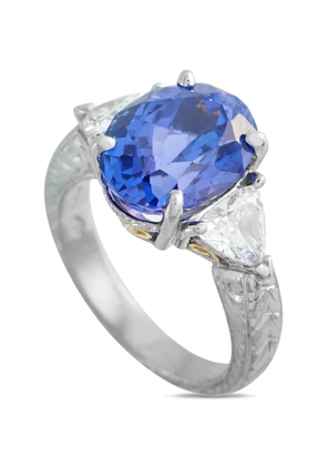 LB Exclusive diamond and tanzanite ring - Silver