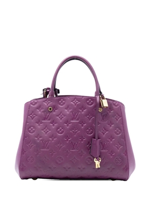 Louis Vuitton Pre-Owned 2014 Monogram Empreinte Montaigne MM satchel - Purple