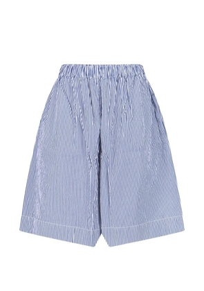 Daniela Gregis striped elasticated shorts - Blue