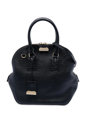 Burberry Pre-Owned 2015-2025 Large Grained Calfskin Heritage Orchard Bowling Bag satchel - Black