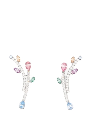 Swarovski x Ariana Grande drop-design earrings - Silver