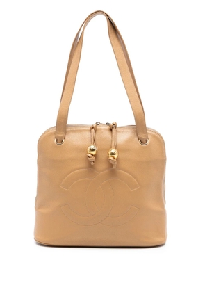 CHANEL Pre-Owned 1991-1994 CC Caviar Two Way Zip shoulder bag - Brown