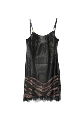 Just Cavalli lace-trim mini dress - Black