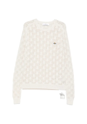 Vivienne Westwood logo-detail sweater - Neutrals
