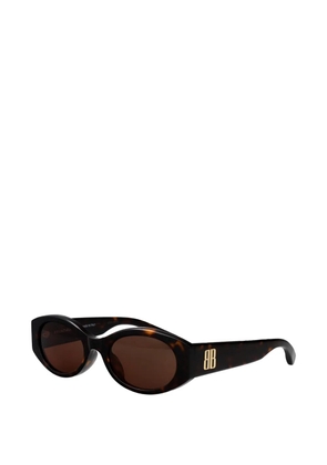 Balenciaga Eyewear oval-frame sunglasses - Brown