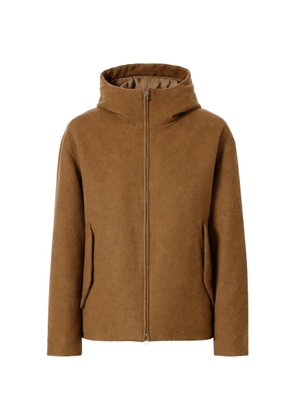 Attachment hooded jacket - Brown