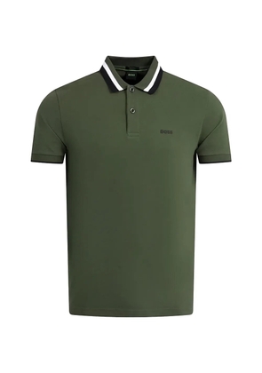 HUGO logo button polo shirt - Green