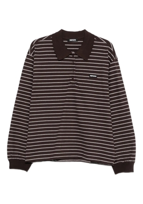 ROTATE BIRGER CHRISTENSEN long-sleeve polo shirt - Brown