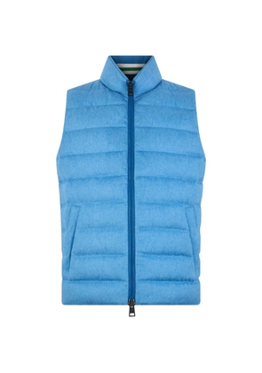 Herno zip-up padded gilet - Blue