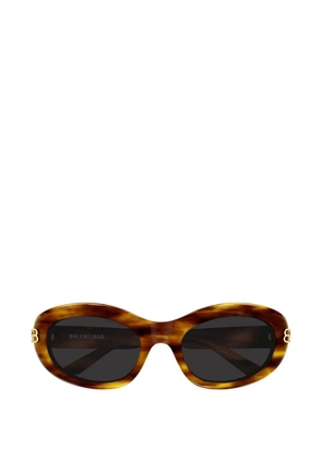 Balenciaga Eyewear oval-frame sunglasses - Brown