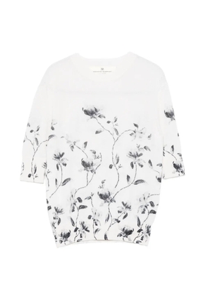 Ermanno Scervino floral-print sweater - White
