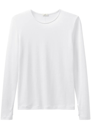 BITE Studios long-sleeve semi-sheer top - White