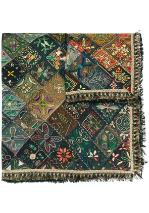 Pierre-Louis Mascia embroidered scarf - Green
