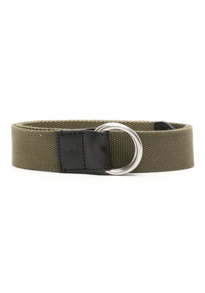 A.P.C. logo-debossed belt - Green