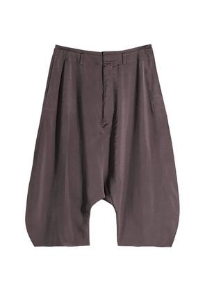 LEMAIRE pleated bermuda shorts - Brown