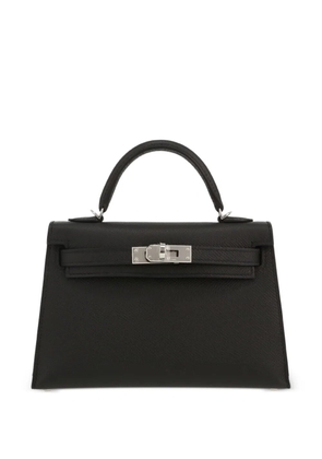 Hermès Pre-Owned Kelly leather top handle handbag - Black