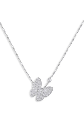 Van Cleef & Arpels Two Butterfly diamond necklace - Silver