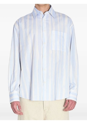 Jacquemus striped pocket shirt - Blue