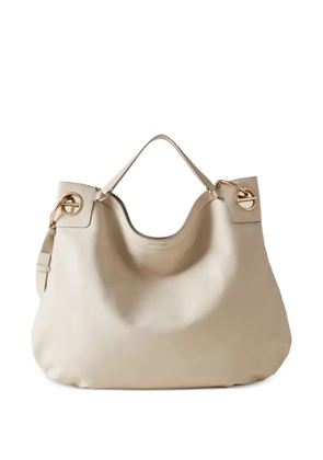 Borbonese large London tote bag - Neutrals