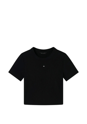 Armani Exchange crewneck logo-detail knitted T-shirt - Black