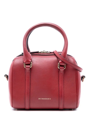 Burberry Pre-Owned 2000-2017 Small Leather Alchester Bowling Bag satchel - Red