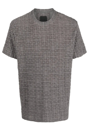 Givenchy 4G-motif cotton-blend T-shirt - Grey
